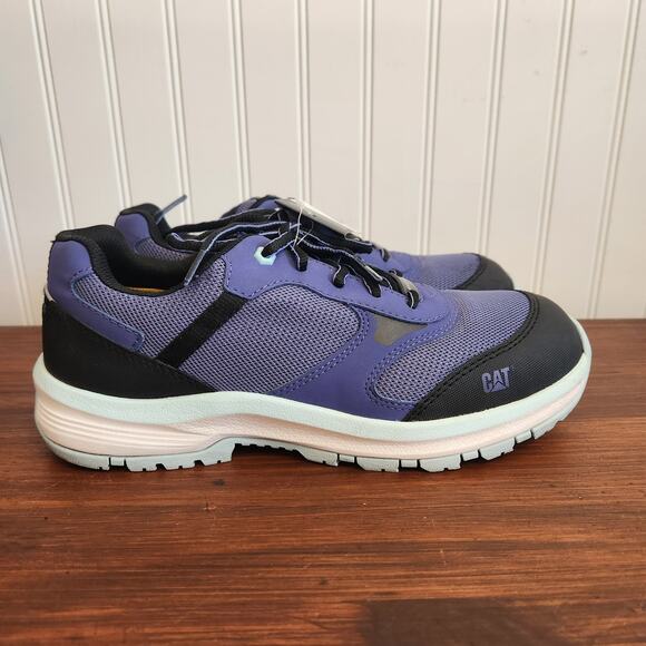 Caterpillar Women's Size 10 Quake Blue Work & Safety Shoes‎ Pre owned Good - Picture 6 of 12